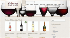 Desktop Screenshot of coledalefinewines.com