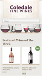 Mobile Screenshot of coledalefinewines.com