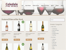Tablet Screenshot of coledalefinewines.com